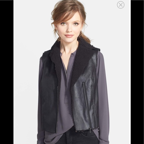 Eric + Lani faux shearling vest